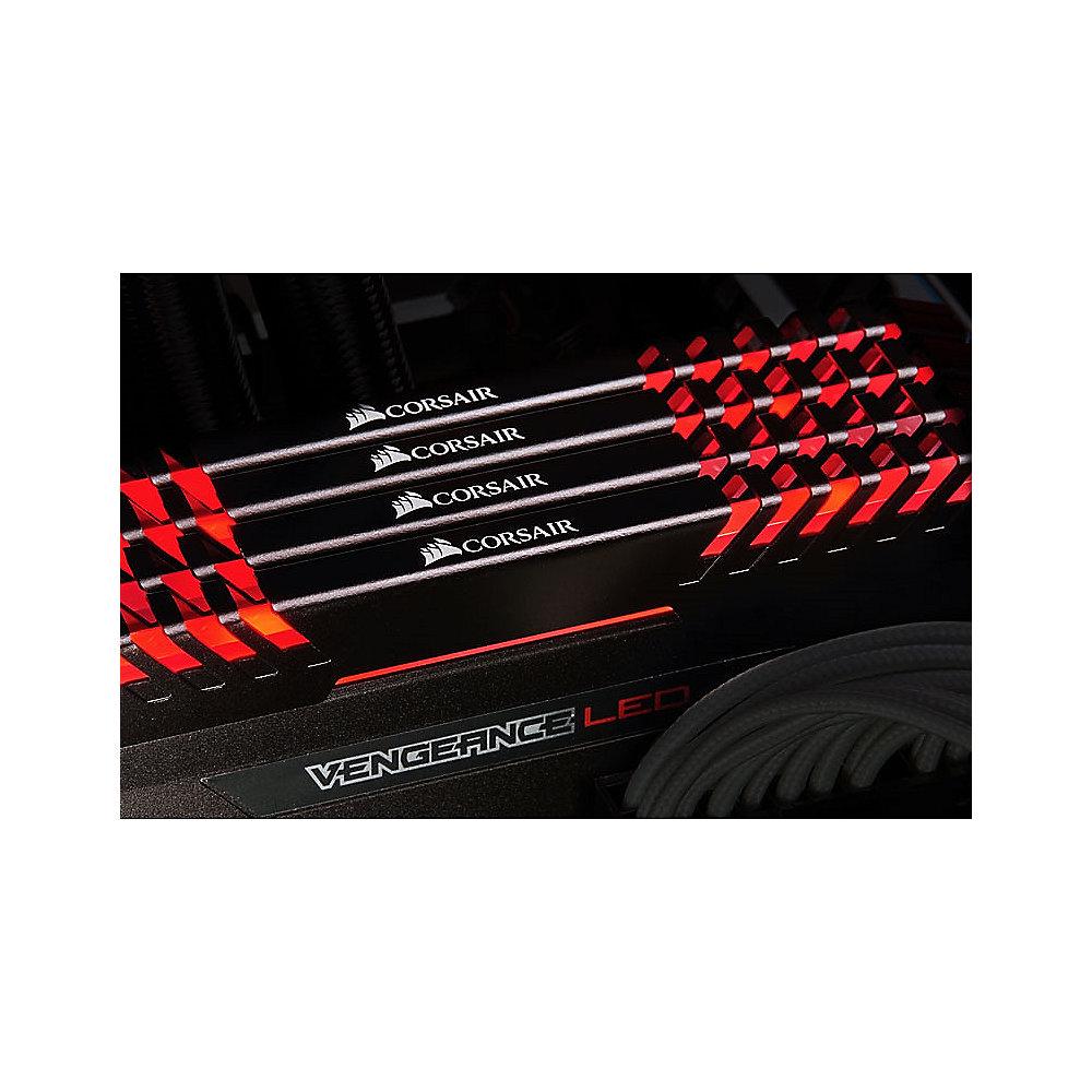 16GB (2x8GB) Corsair Vengeance LED Rot DDR4-3000 RAM CL15 (15-17-17-35)