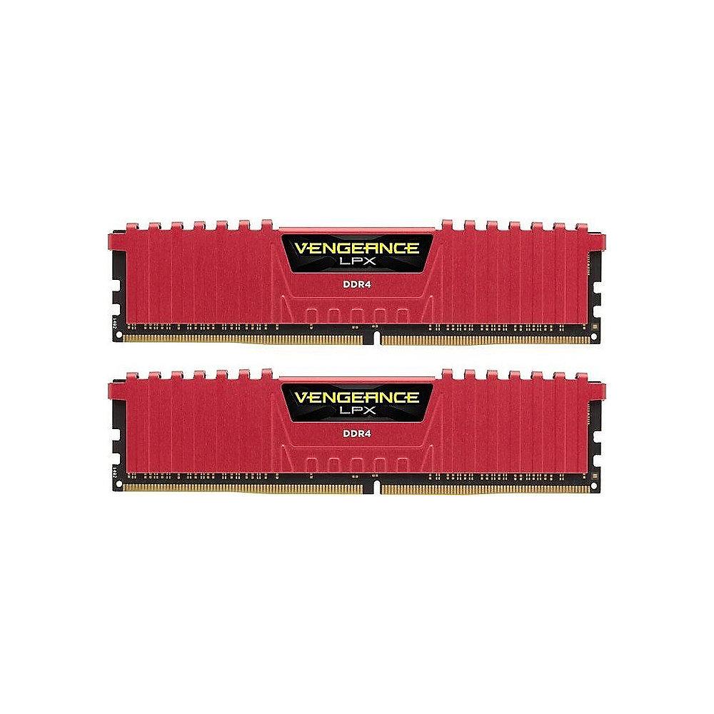 16GB (2x8GB) Corsair Vengeance LPX Rot DDR4-2133MHz CL13 (CL13-15-15-28) RAM, 16GB, 2x8GB, Corsair, Vengeance, LPX, Rot, DDR4-2133MHz, CL13, CL13-15-15-28, RAM