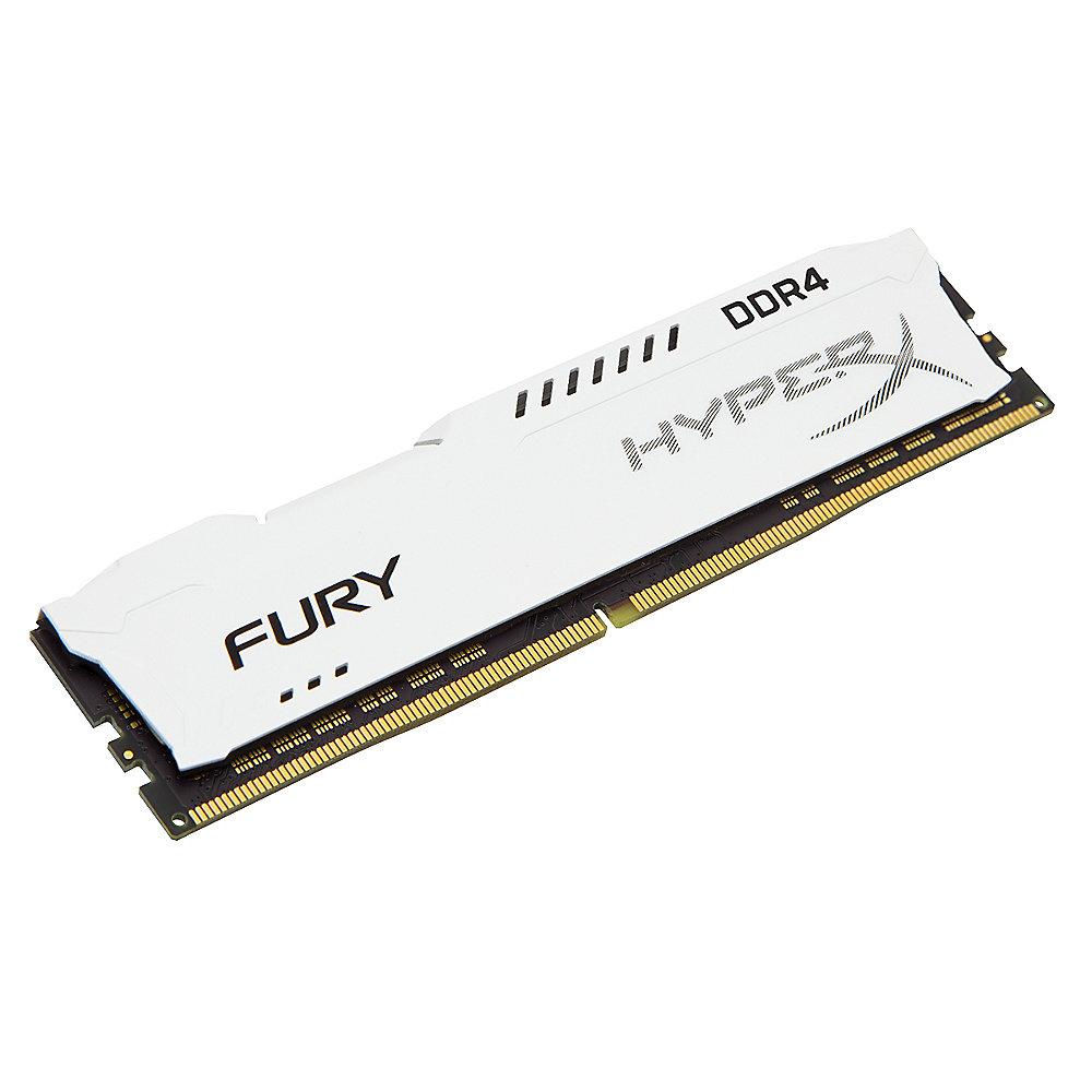 16GB (2x8GB) HyperX Fury weiß DDR4-2666 CL16 RAM Kit, 16GB, 2x8GB, HyperX, Fury, weiß, DDR4-2666, CL16, RAM, Kit