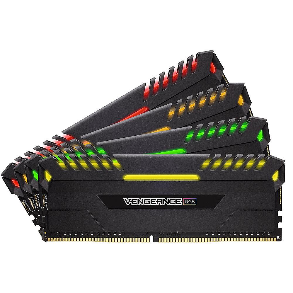 64GB (4x16GB) Corsair Vengeance RGB DDR4-3333 RAM CL16 (16-18-18-36) Kit, 64GB, 4x16GB, Corsair, Vengeance, RGB, DDR4-3333, RAM, CL16, 16-18-18-36, Kit