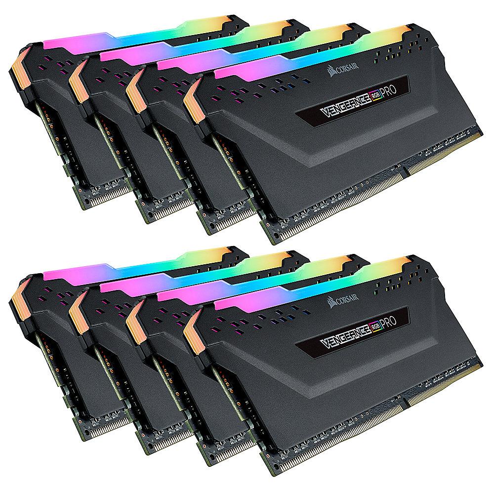 64GB (8x8GB) Corsair Vengeance RGB PRO DDR4-2933 RAM CL16 (16-18-18-36) Kit, 64GB, 8x8GB, Corsair, Vengeance, RGB, PRO, DDR4-2933, RAM, CL16, 16-18-18-36, Kit