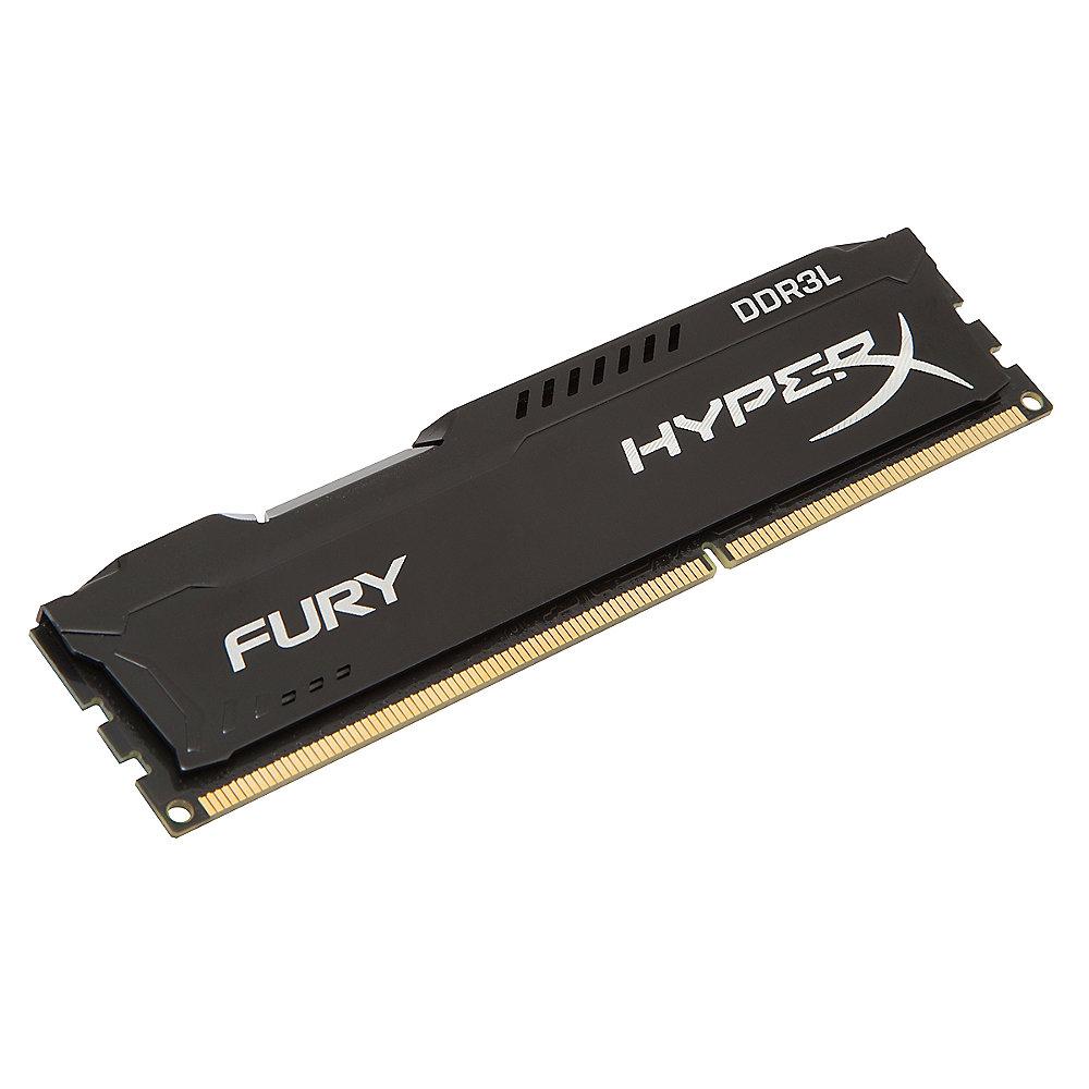 8GB (2x4GB) HyperX Fury schwarz DDR3L-1600 CL10 RAM Kit Low Voltage