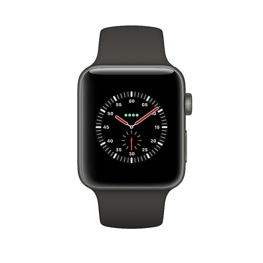 Apple Watch Edition Series 3 LTE 38mm Keramikgehäuse Grau Sportarmband Grau
