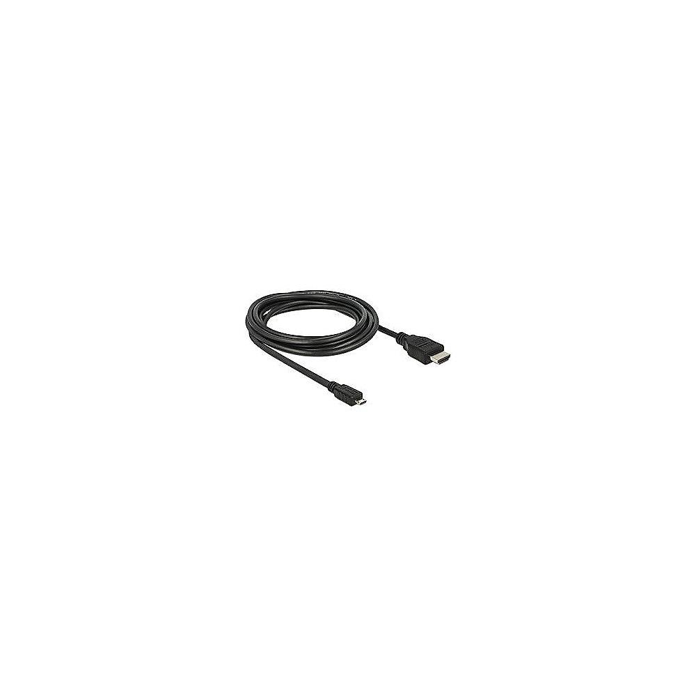 DeLOCK MHL 3.0 Kabel 3m MHL zu HDMI-A High Speed 4K St./St. schwarz