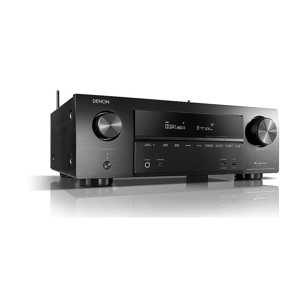 Denon AVR-X1500H 7.2 AV Receiver Schwarz BT WLAN HEOS Amazon Alexa