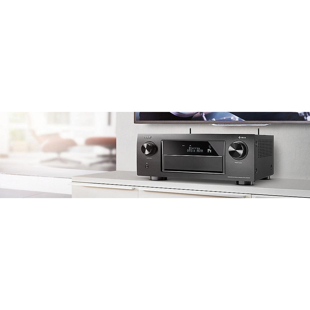 Denon AVR-X550BT 5.2 AV-Receiver, Bluetooth, 5x HDMI, 4K , HDR, Schwarz