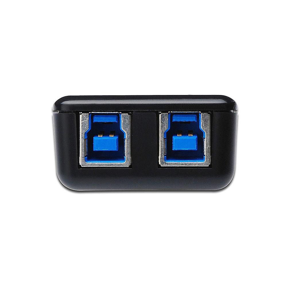 DIGITUS USB 3.0 Sharing Switch Typ-A zu 2x Typ-B Bu./2xBu. schwarz, DIGITUS, USB, 3.0, Sharing, Switch, Typ-A, 2x, Typ-B, Bu./2xBu., schwarz