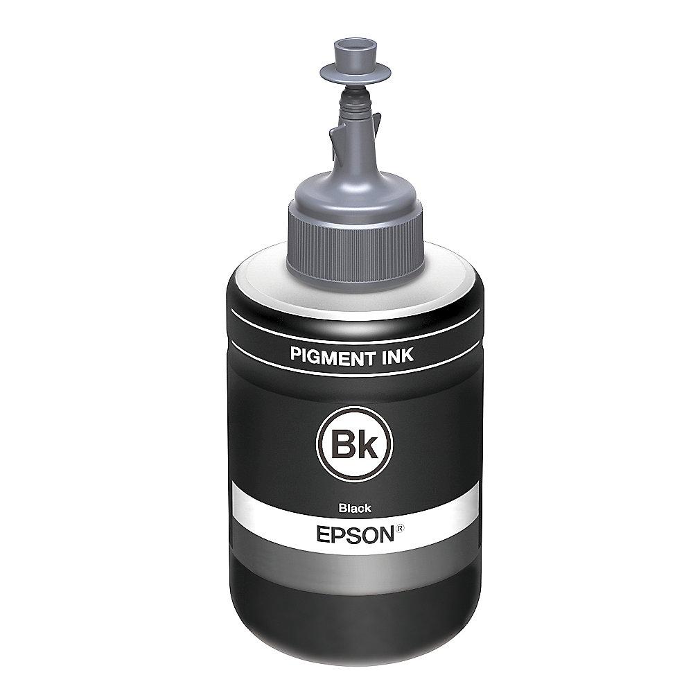 Epson C13T774140 Tintenbehälter für EcoTank 140ml 10.000S T7741 pigmentschwarz