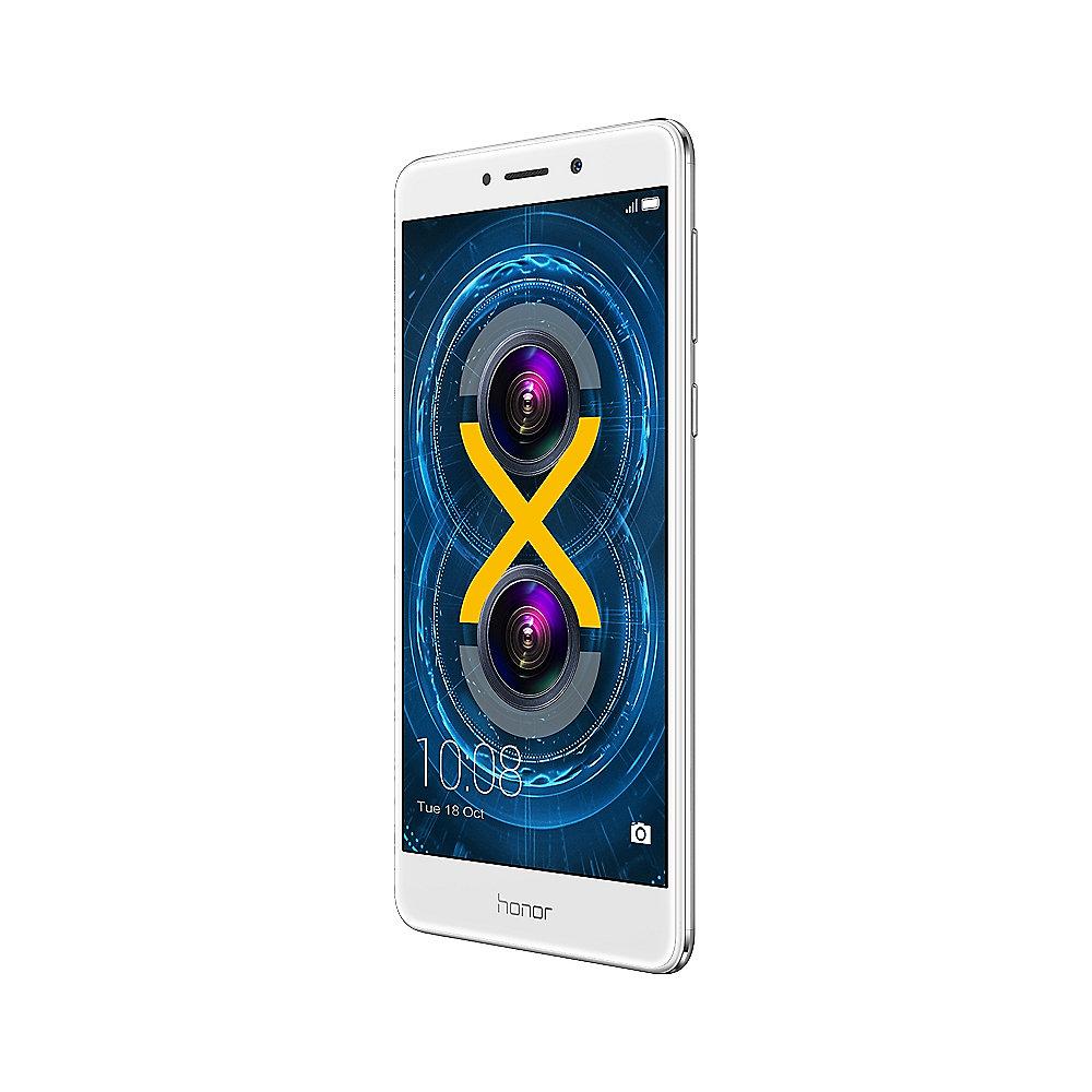 Honor 6X silver Android Smartphone mit Dual-Kamera