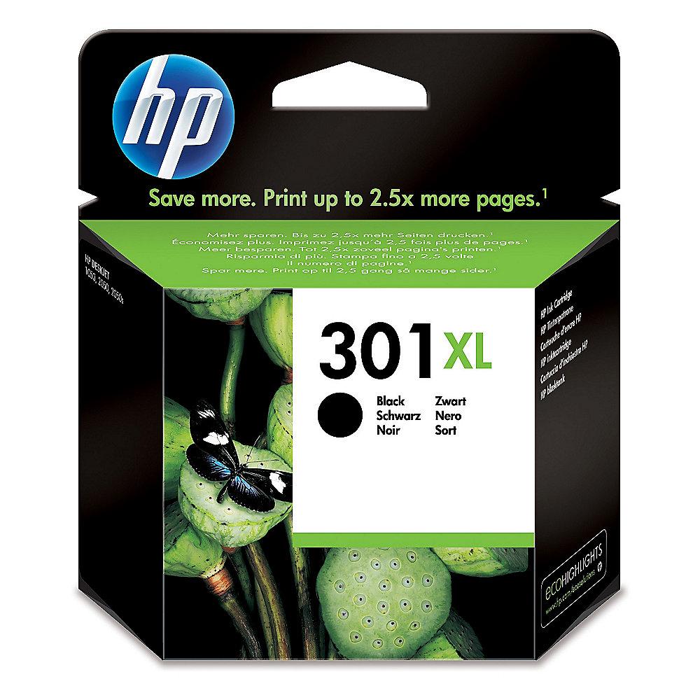 HP 301XL Original Druckerpatronen Bundle Schwarz   Farbe mit hoher Kapazität