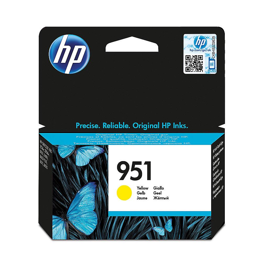 HP 951 Original Druckerpatrone gelb CN052AE