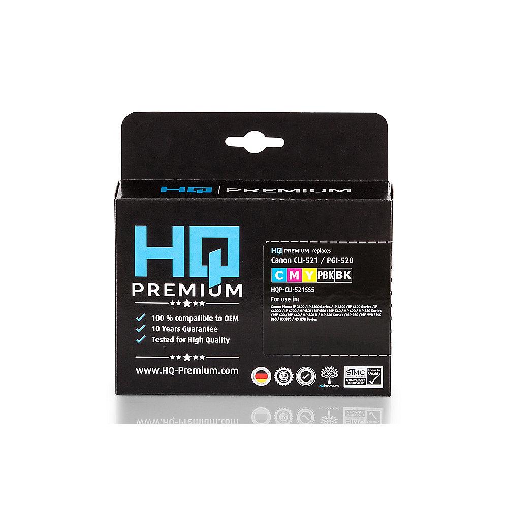 HQ-Premium Tintenpatronen Multipack ersetzt Canon PGI-520 / CLI-521