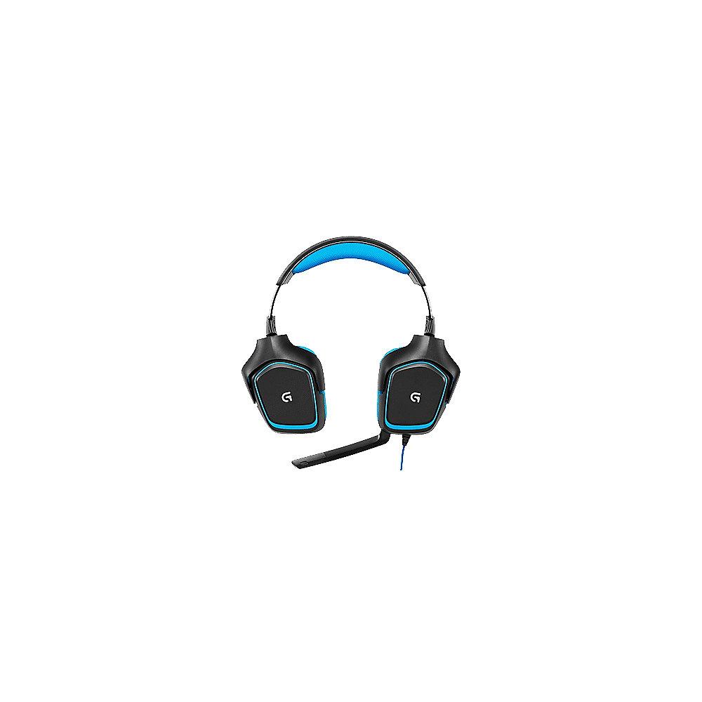 Logitech G430 Surround Sound Gaming Headset Blau 981-000537, Logitech, G430, Surround, Sound, Gaming, Headset, Blau, 981-000537