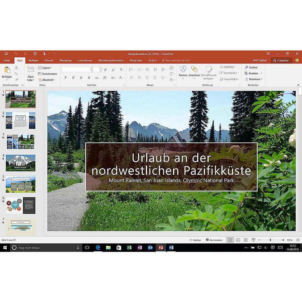 Microsoft Office 365 Home (1 Benutzer/ 5 PC/ 1 Jahr) Mac/Win