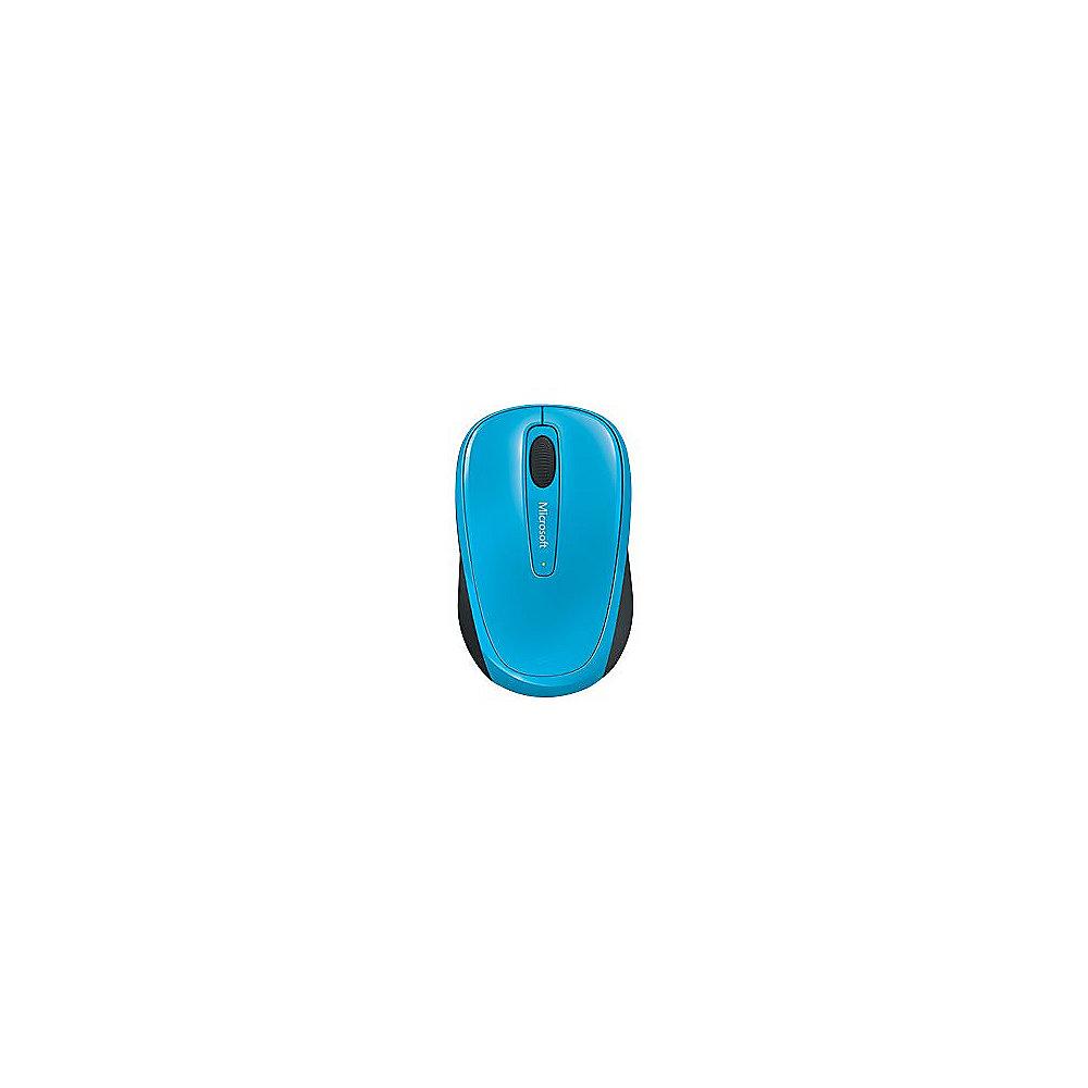 Microsoft Wireless Mobile Mouse 3500 Cyan Blue GMF-00271, Microsoft, Wireless, Mobile, Mouse, 3500, Cyan, Blue, GMF-00271