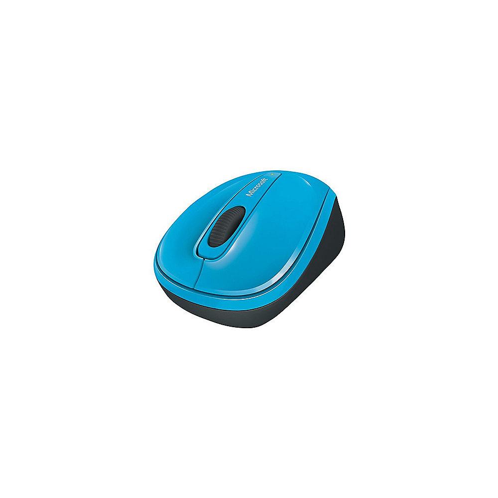 Microsoft Wireless Mobile Mouse 3500 Cyan Blue GMF-00271, Microsoft, Wireless, Mobile, Mouse, 3500, Cyan, Blue, GMF-00271