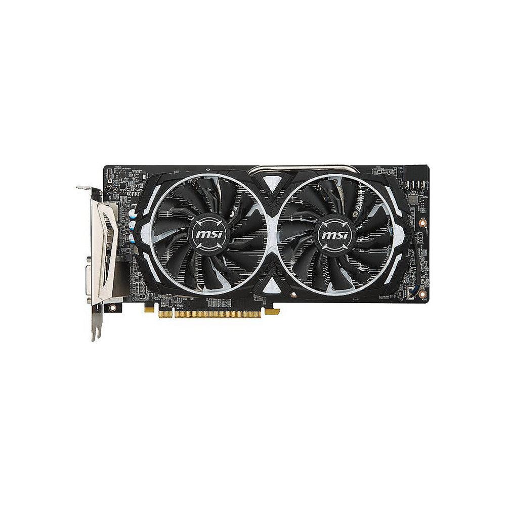 MSI AMD Radeon RX 580 Armor 8G OC 8GB Grafikkarte GDDR5  DVI/2xHDMI/2x DP, MSI, AMD, Radeon, RX, 580, Armor, 8G, OC, 8GB, Grafikkarte, GDDR5, DVI/2xHDMI/2x, DP