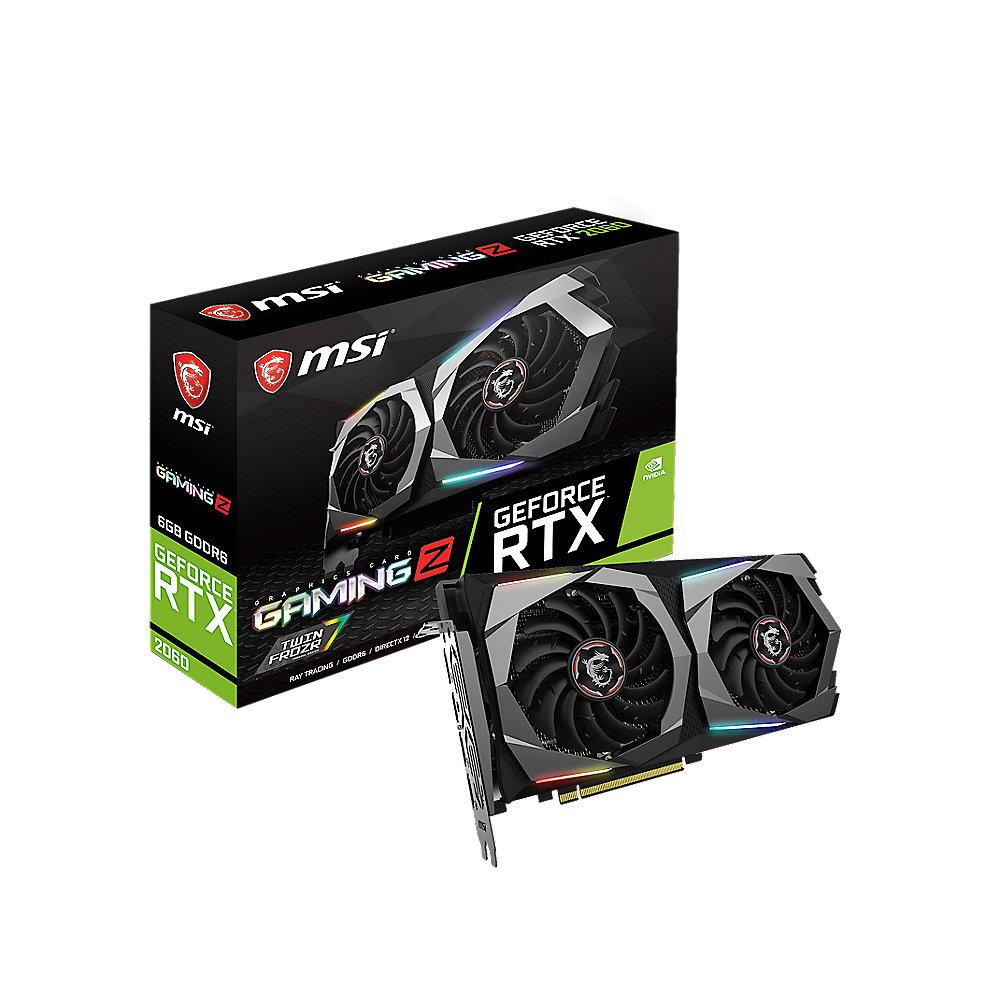 MSI GeForce RTX 2060 Gaming Z 6GB GDDR6 Grafikkarte 3xDP/HDMI, MSI, GeForce, RTX, 2060, Gaming, Z, 6GB, GDDR6, Grafikkarte, 3xDP/HDMI