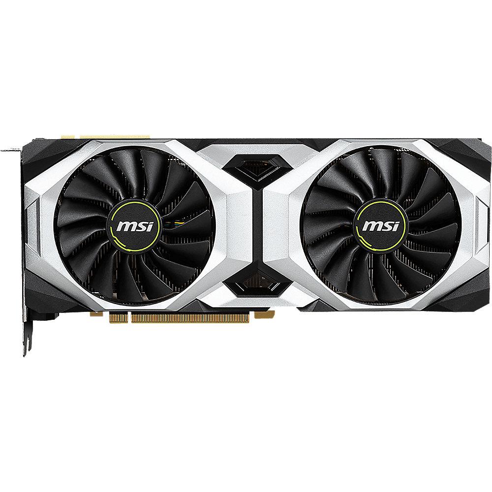 MSI GeForce RTX 2080 Ventus OC 8GB GDDR6 Grafikkarte 3xDP/HDMI/USB (TypC)