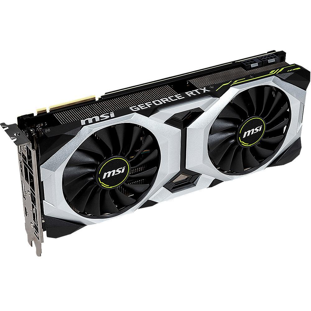 MSI GeForce RTX 2080 Ventus OC 8GB GDDR6 Grafikkarte 3xDP/HDMI/USB (TypC)