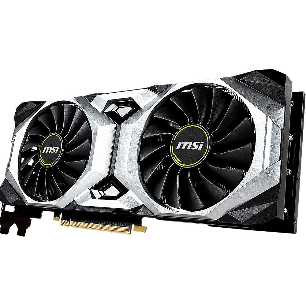 MSI GeForce RTX 2080 Ventus OC 8GB GDDR6 Grafikkarte 3xDP/HDMI/USB (TypC)