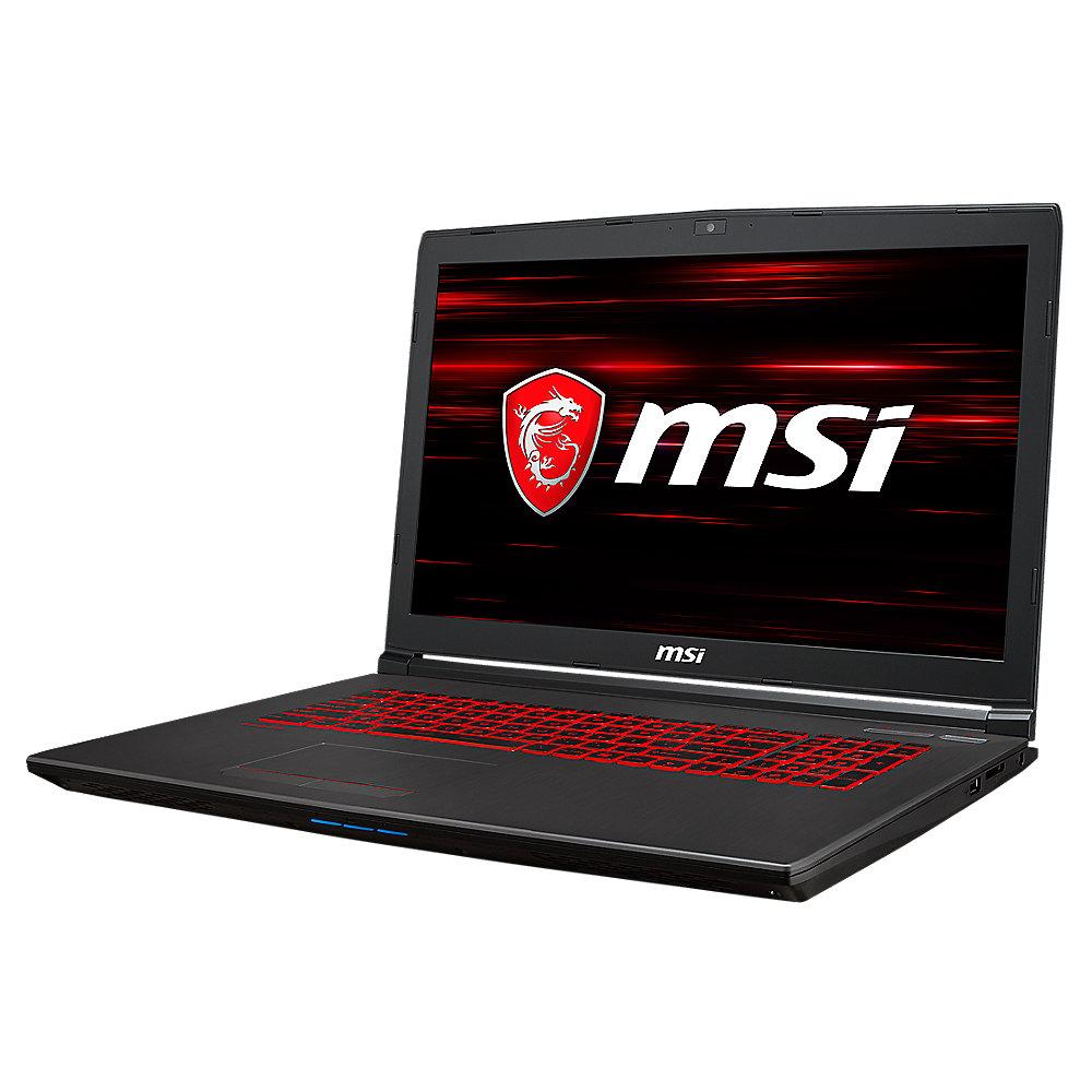 MSI GV72 8RE-064 17,3"FHD i7-8750H 8GB/1TB 512GB SSD GTX1060 Win10