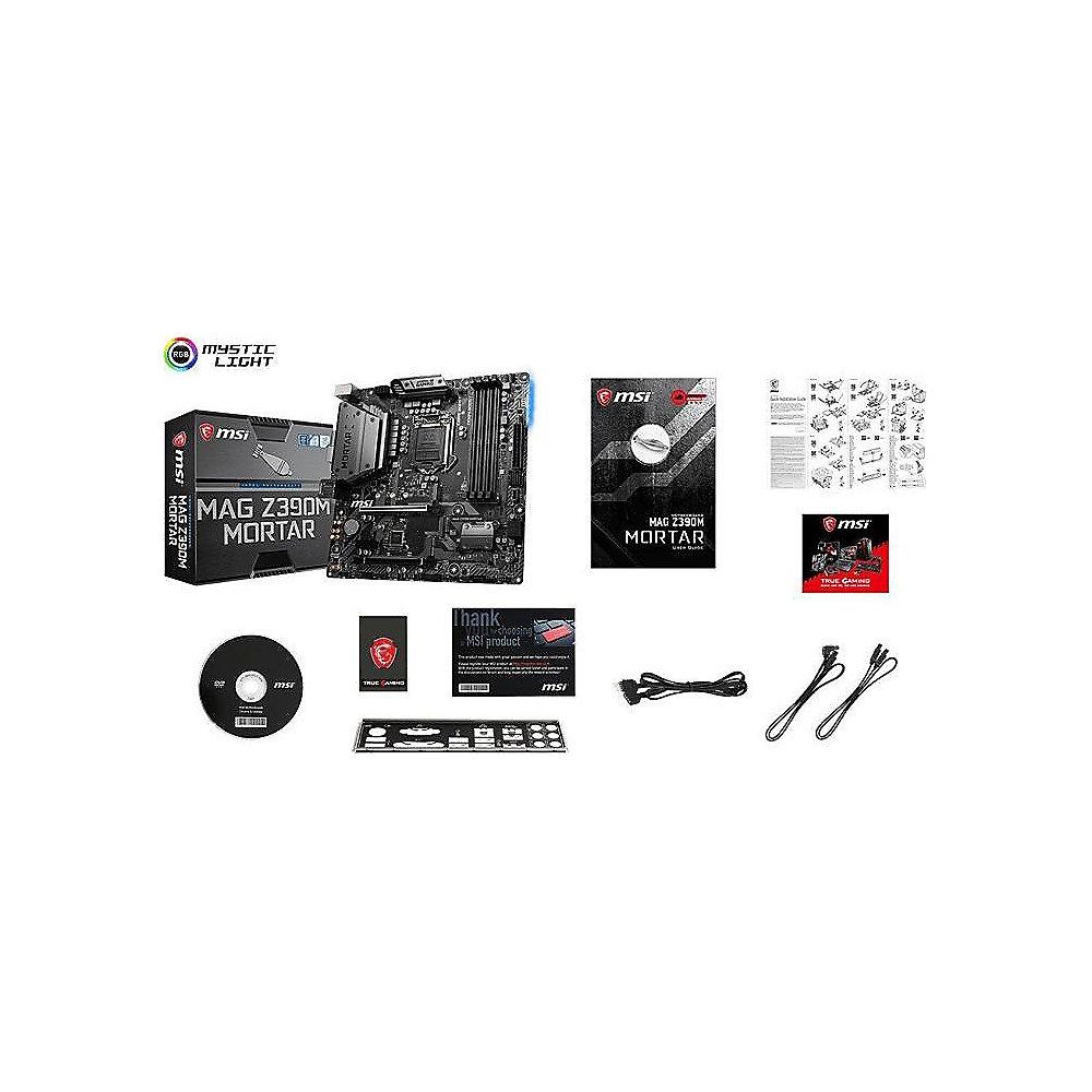 MSI MAG Z390M Mortar mATX Mainboard Sockel 1151, MSI, MAG, Z390M, Mortar, mATX, Mainboard, Sockel, 1151