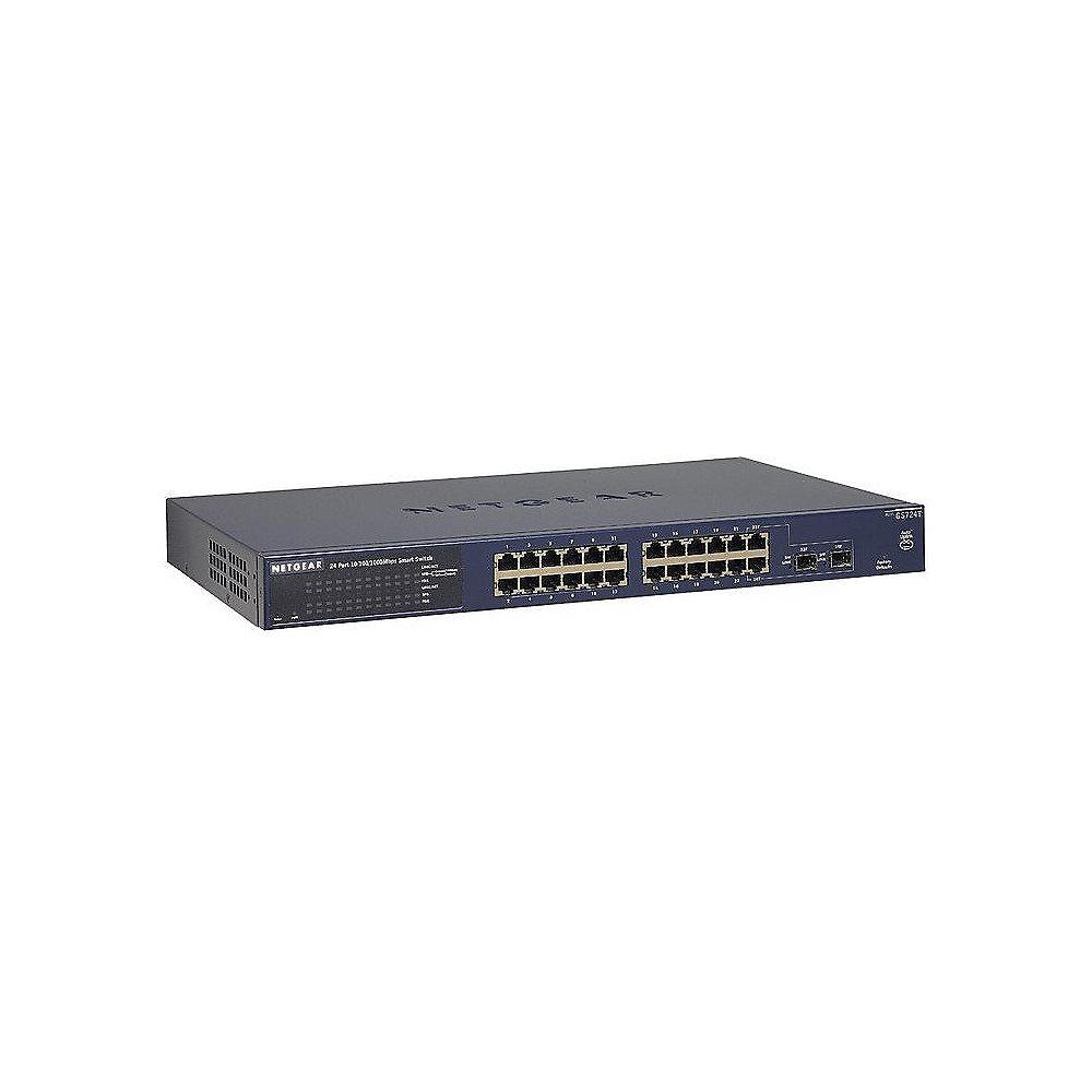 Netgear GS724Tv4 ProSafe 24-Port Smart Switch (2x SFP), Netgear, GS724Tv4, ProSafe, 24-Port, Smart, Switch, 2x, SFP,
