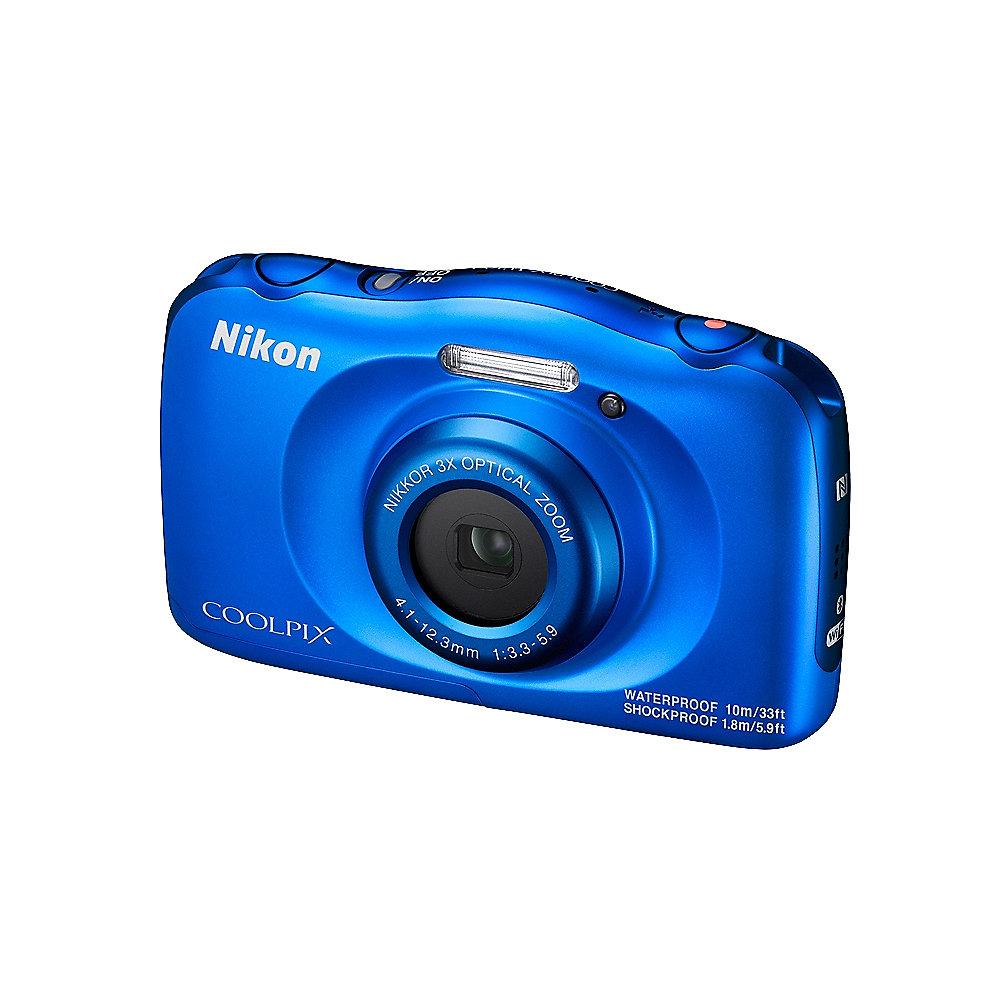 Nikon COOLPIX W100 Unterwasserkamera blau, Nikon, COOLPIX, W100, Unterwasserkamera, blau