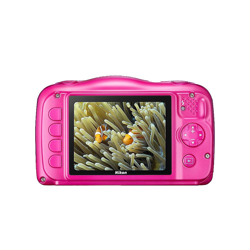 Nikon COOLPIX W100 Unterwasserkamera pink, Nikon, COOLPIX, W100, Unterwasserkamera, pink