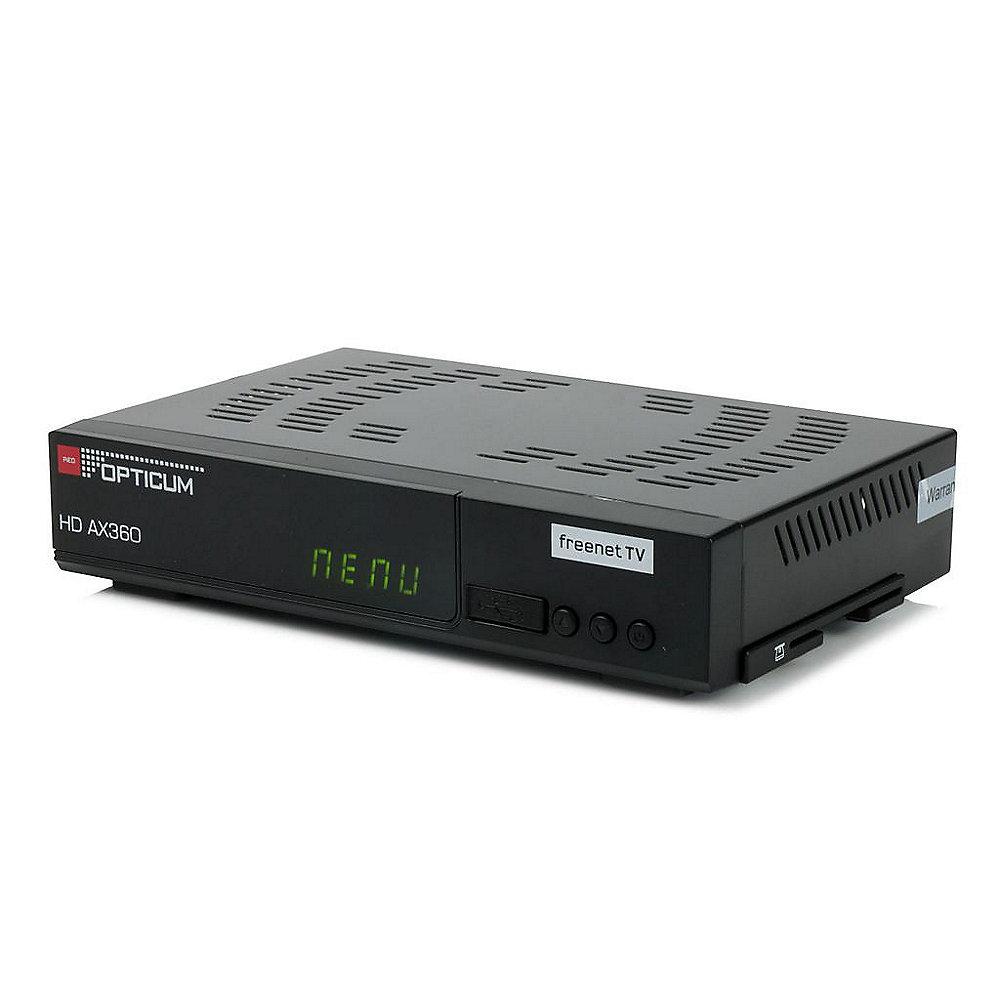 OPTICUM AX 360 Receiver Freenet TV DVB-T2 HD PVR