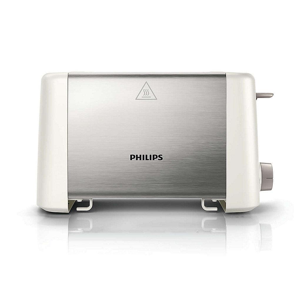 Philips Daily Collection HD4825/00 Toaster Weiß Edelstahl, Philips, Daily, Collection, HD4825/00, Toaster, Weiß, Edelstahl