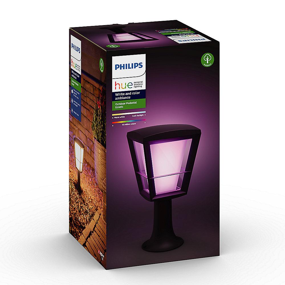 Philips Hue White & Color Amb. Econic LED Sockelleuchte, Schwarz, 1150lm, Philips, Hue, White, &, Color, Amb., Econic, LED, Sockelleuchte, Schwarz, 1150lm