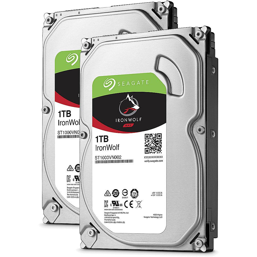 QNAP TS-231P NAS System 2-Bay 2TB inkl. 2x 1TB Seagate ST1000VN002