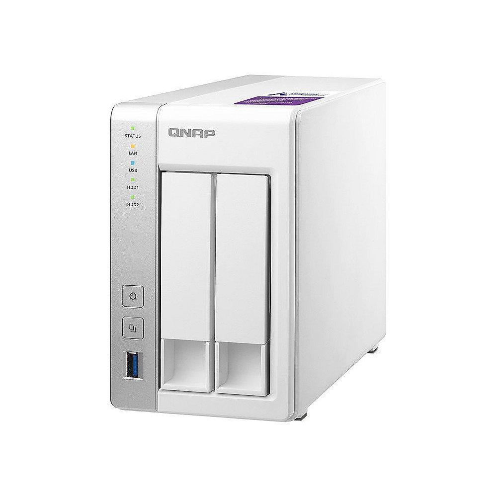 QNAP TS-231P NAS System 2-Bay 8TB inkl. 2x 4TB WD RED WD40EFRX