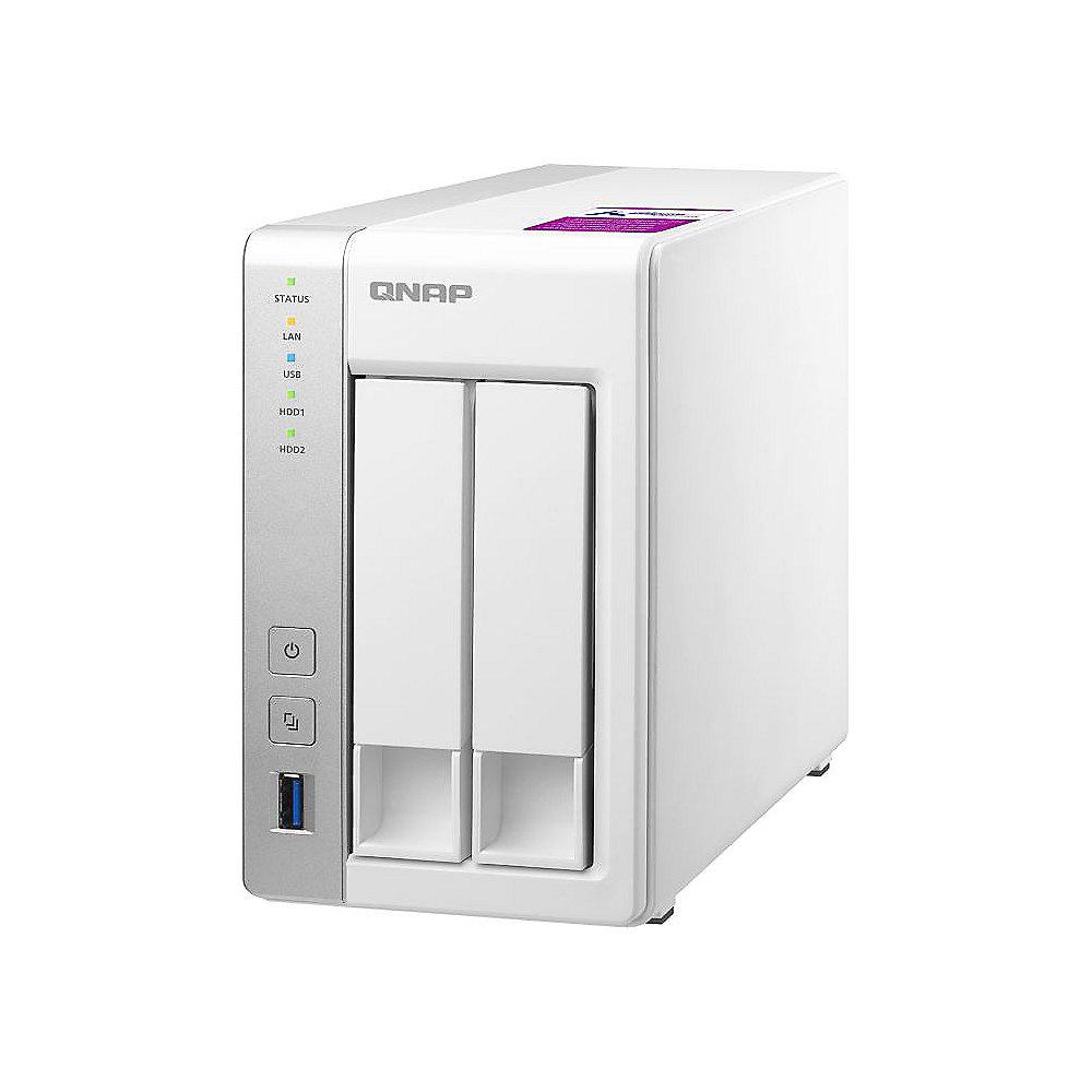 QNAP TS-231P2-1G NAS System 2-Bay 16TB inkl. 2x 8TB Toshiba HDWN180UZSVA, QNAP, TS-231P2-1G, NAS, System, 2-Bay, 16TB, inkl., 2x, 8TB, Toshiba, HDWN180UZSVA