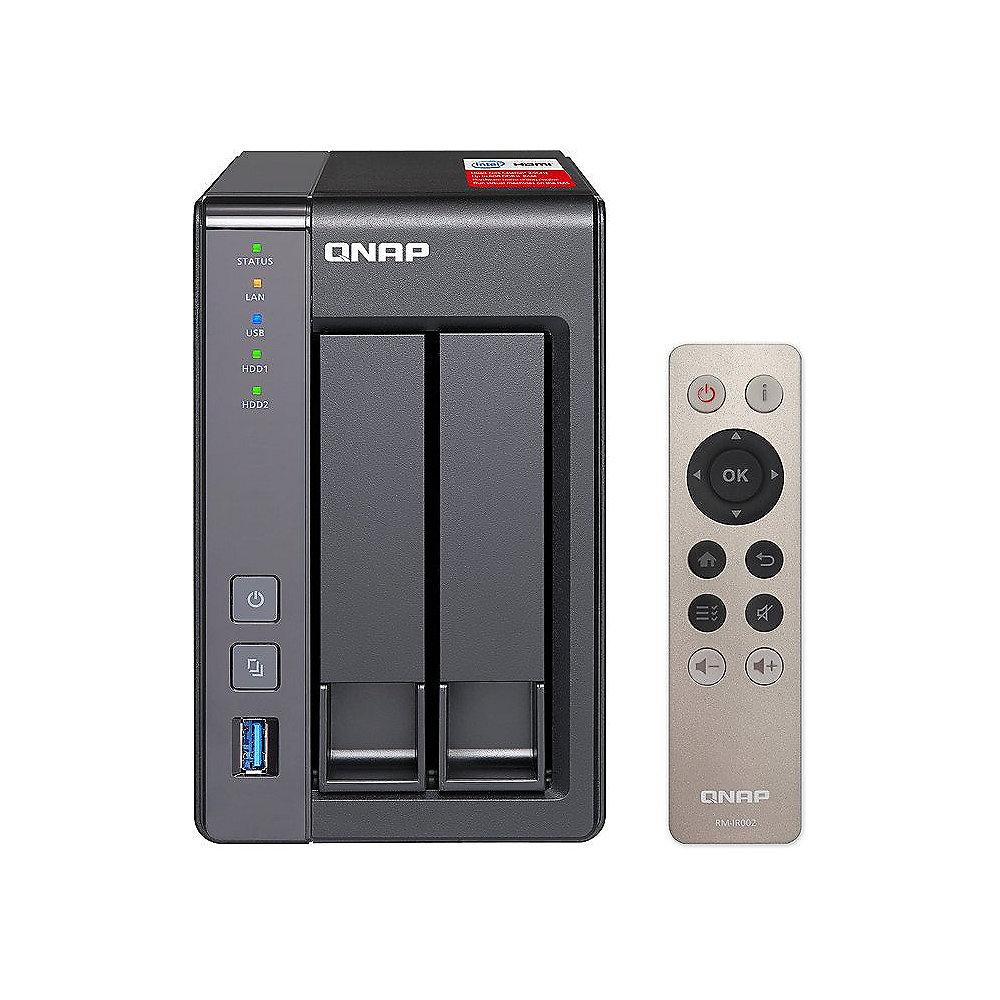 QNAP TS-251  NAS System (2GB RAM) 8TB inkl. 2x 4TB WD RED WD40EFRX, QNAP, TS-251, NAS, System, 2GB, RAM, 8TB, inkl., 2x, 4TB, WD, RED, WD40EFRX