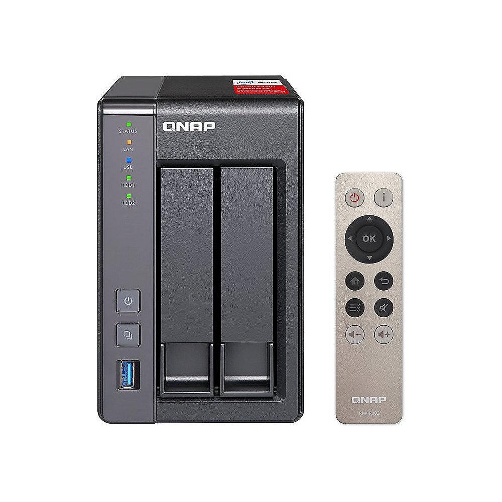 QNAP TS-251  NAS System (8GB RAM) 8TB inkl. 2x 4TB WD RED WD40EFRX