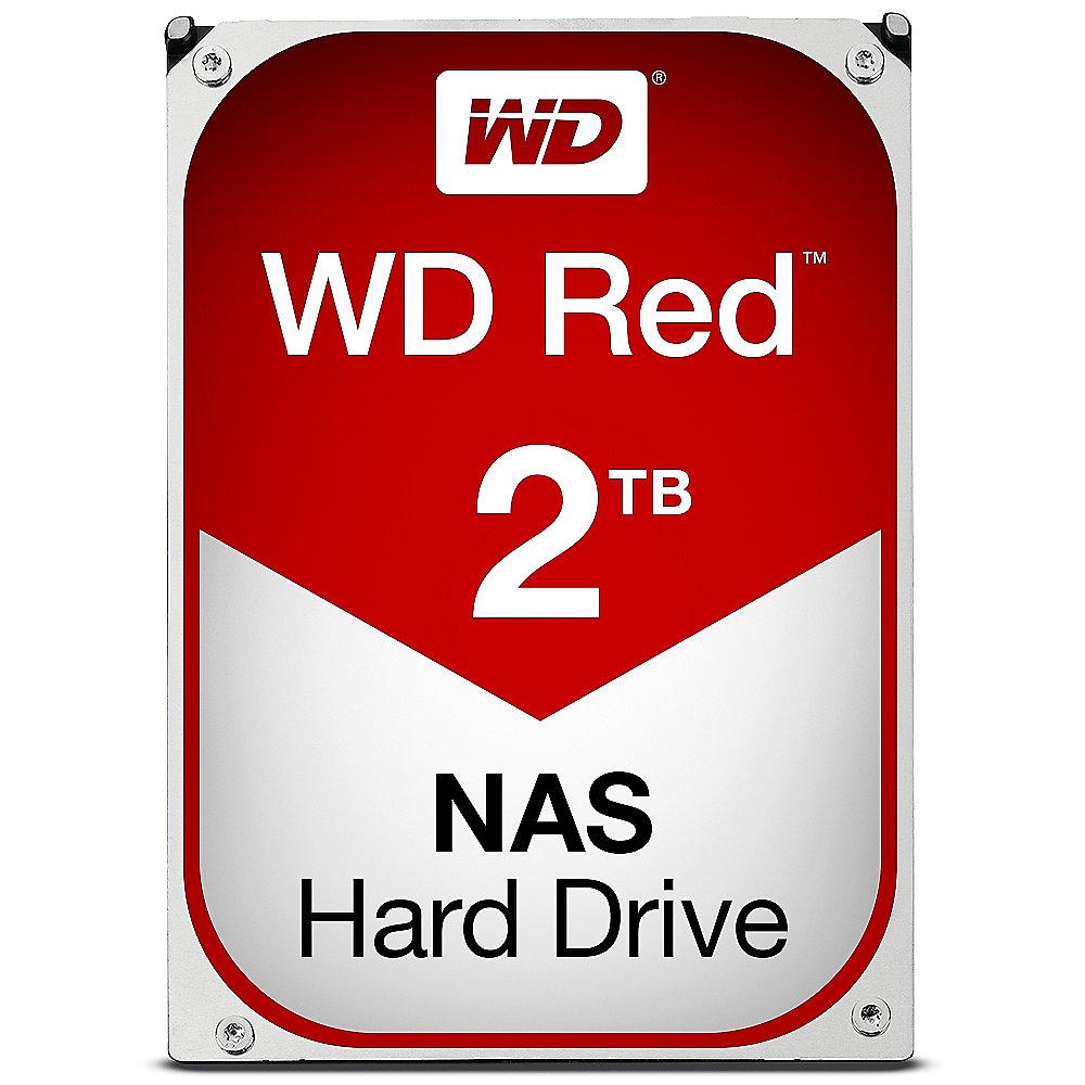 QNAP TS-253B-8G NAS System 2-Bay 4TB inkl. 2x 2TB WD RED WD20EFRX, QNAP, TS-253B-8G, NAS, System, 2-Bay, 4TB, inkl., 2x, 2TB, WD, RED, WD20EFRX