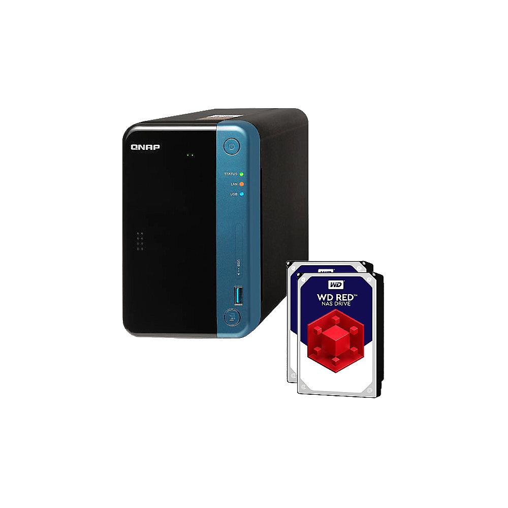 QNAP TS-253Be-4G NAS System 2-Bay 2TB inkl. 2x 1TB WD RED WD10EFRX, QNAP, TS-253Be-4G, NAS, System, 2-Bay, 2TB, inkl., 2x, 1TB, WD, RED, WD10EFRX