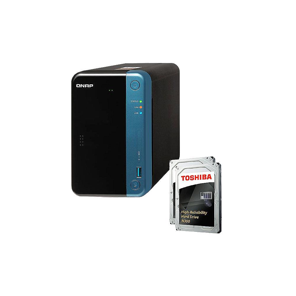 QNAP TS-253Be-4G NAS System 2-Bay 8TB inkl. 2x 4TB Toshiba HDWQ140UZSVA