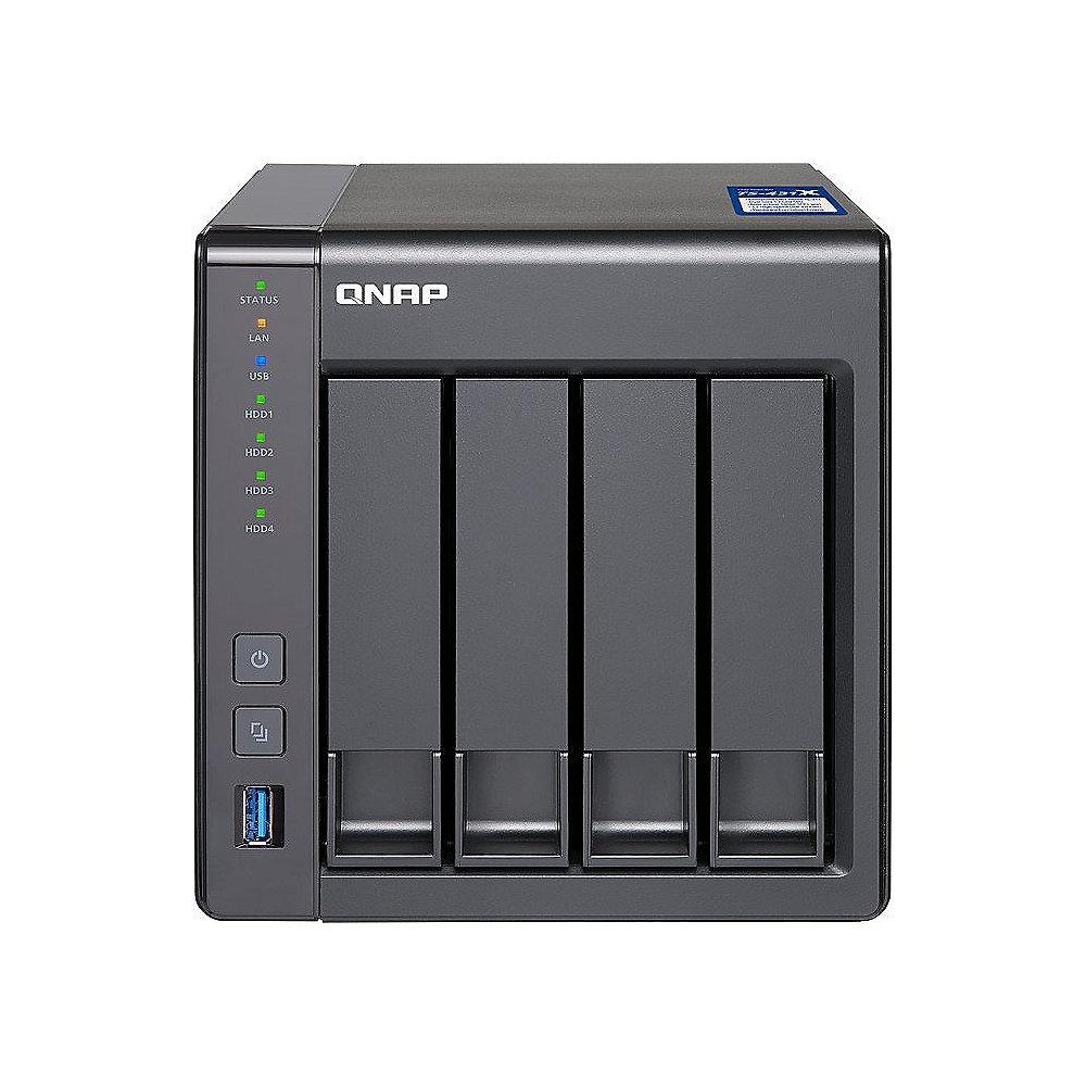 QNAP TS-431X-8G NAS System 4-Bay 16TB inkl. 4x 4TB WD RED WD40EFRX, QNAP, TS-431X-8G, NAS, System, 4-Bay, 16TB, inkl., 4x, 4TB, WD, RED, WD40EFRX