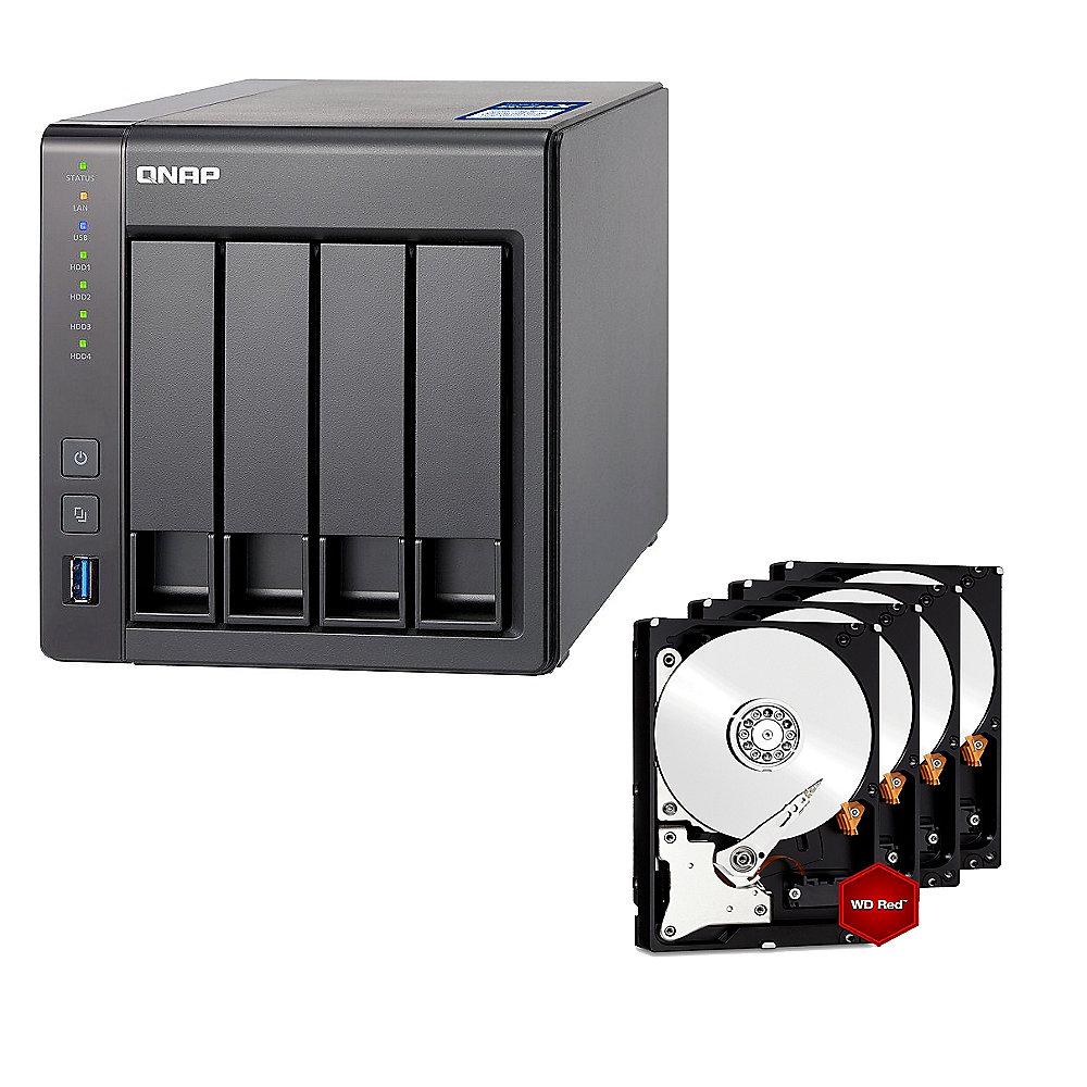 QNAP TS-431X-8G NAS System 4-Bay 4TB inkl. 4x 1TB WD RED WD10EFRX, QNAP, TS-431X-8G, NAS, System, 4-Bay, 4TB, inkl., 4x, 1TB, WD, RED, WD10EFRX