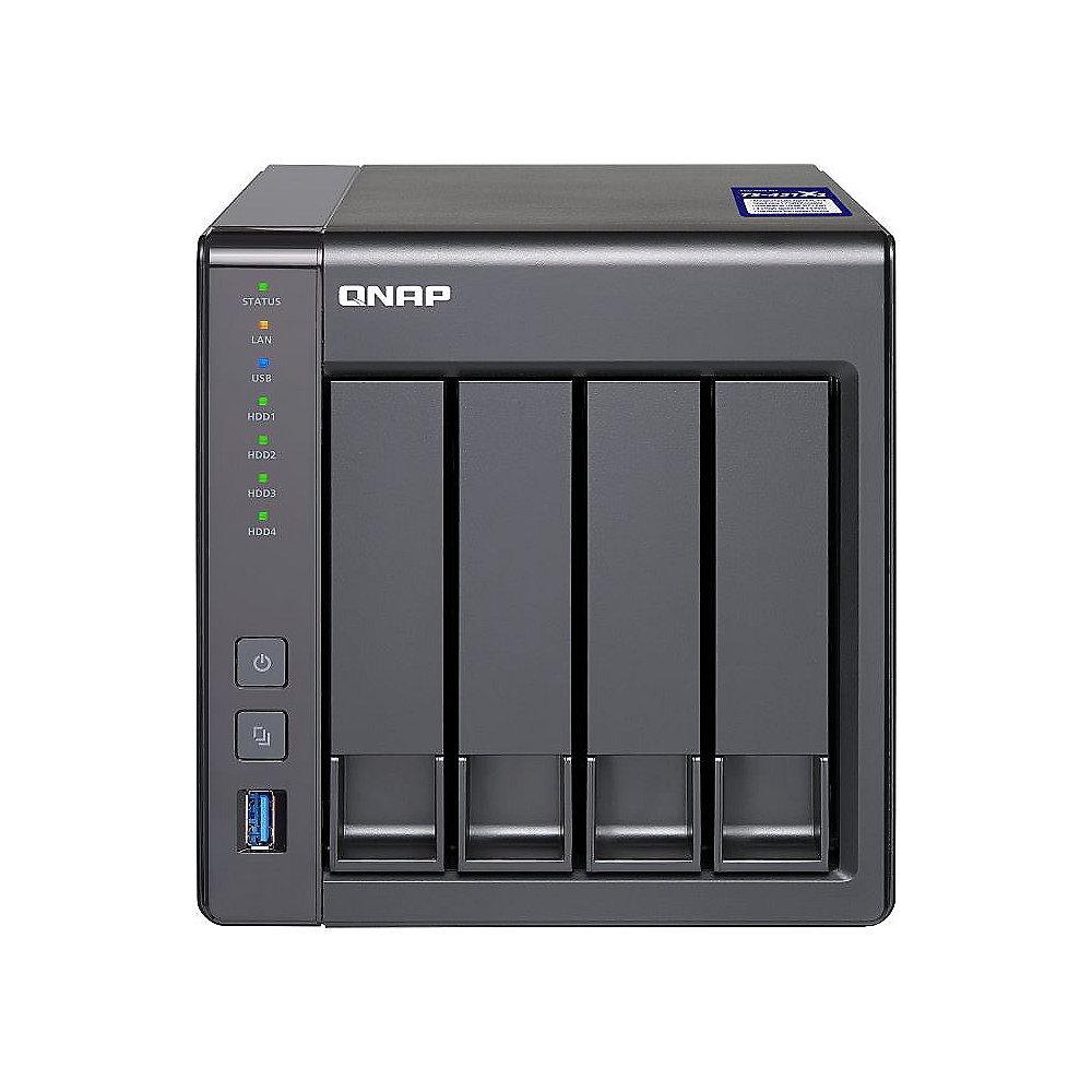 QNAP TS-431X2-8G NAS System 4-Bay 24TB inkl. 4x 6TB WD RED WD60EFRX, QNAP, TS-431X2-8G, NAS, System, 4-Bay, 24TB, inkl., 4x, 6TB, WD, RED, WD60EFRX