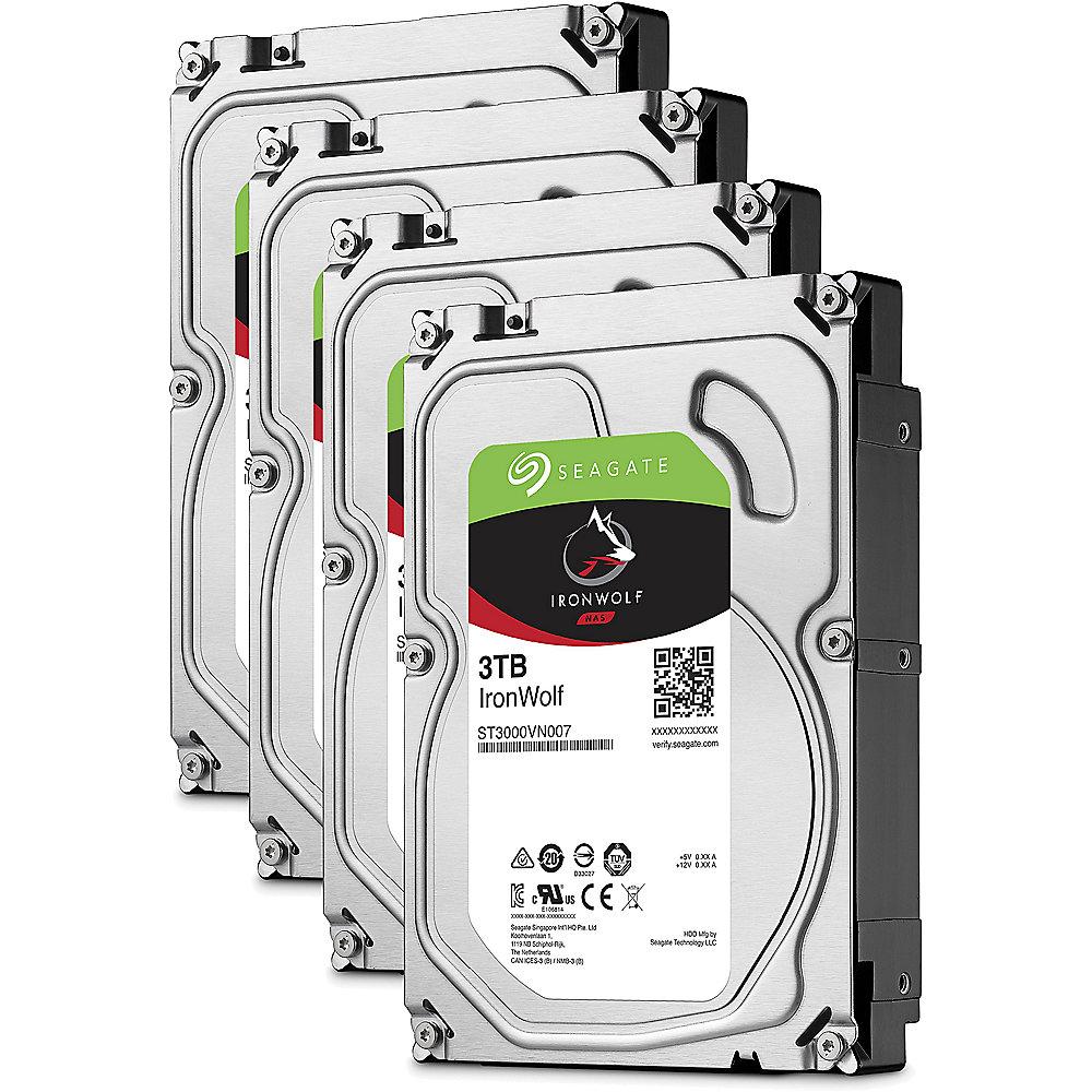 QNAP TS-451 -2G NAS System 4-Bay 12TB inkl. 4x 3TB Seagate ST3000VN007, QNAP, TS-451, -2G, NAS, System, 4-Bay, 12TB, inkl., 4x, 3TB, Seagate, ST3000VN007