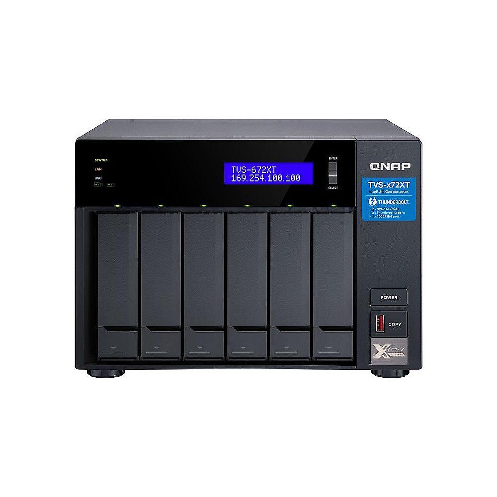 QNAP TVS-672XT-I3-8G NAS System 6-Bay, QNAP, TVS-672XT-I3-8G, NAS, System, 6-Bay