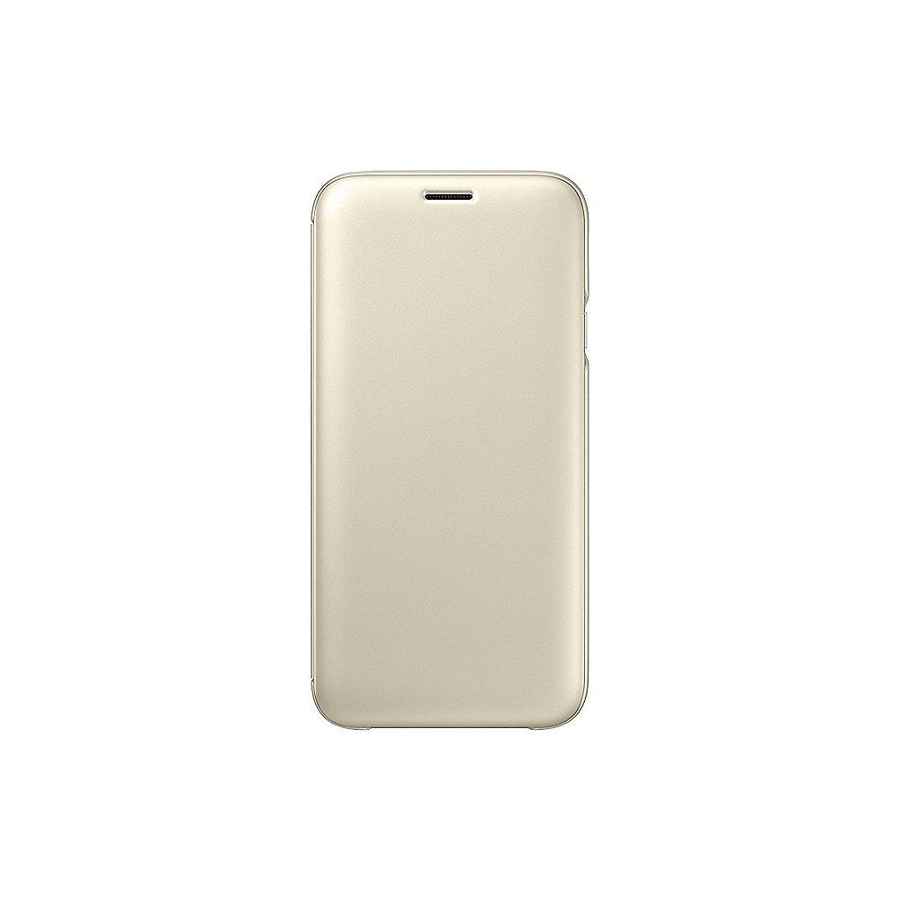 Samsung EF-WJ730 Wallet Cover für Galaxy J7 (2017) gold, Samsung, EF-WJ730, Wallet, Cover, Galaxy, J7, 2017, gold
