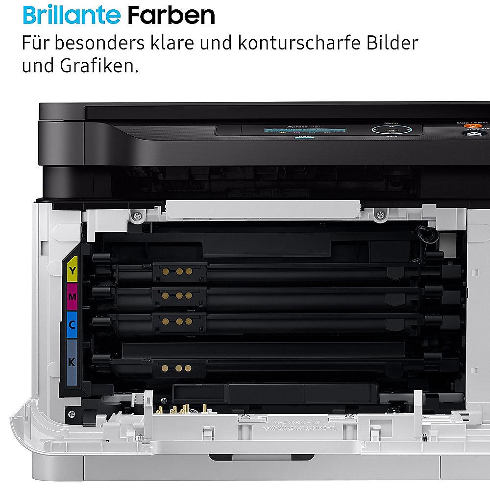 Bedienungsanleitung Samsung Xpress C480w Farblaserdrucker Scanner