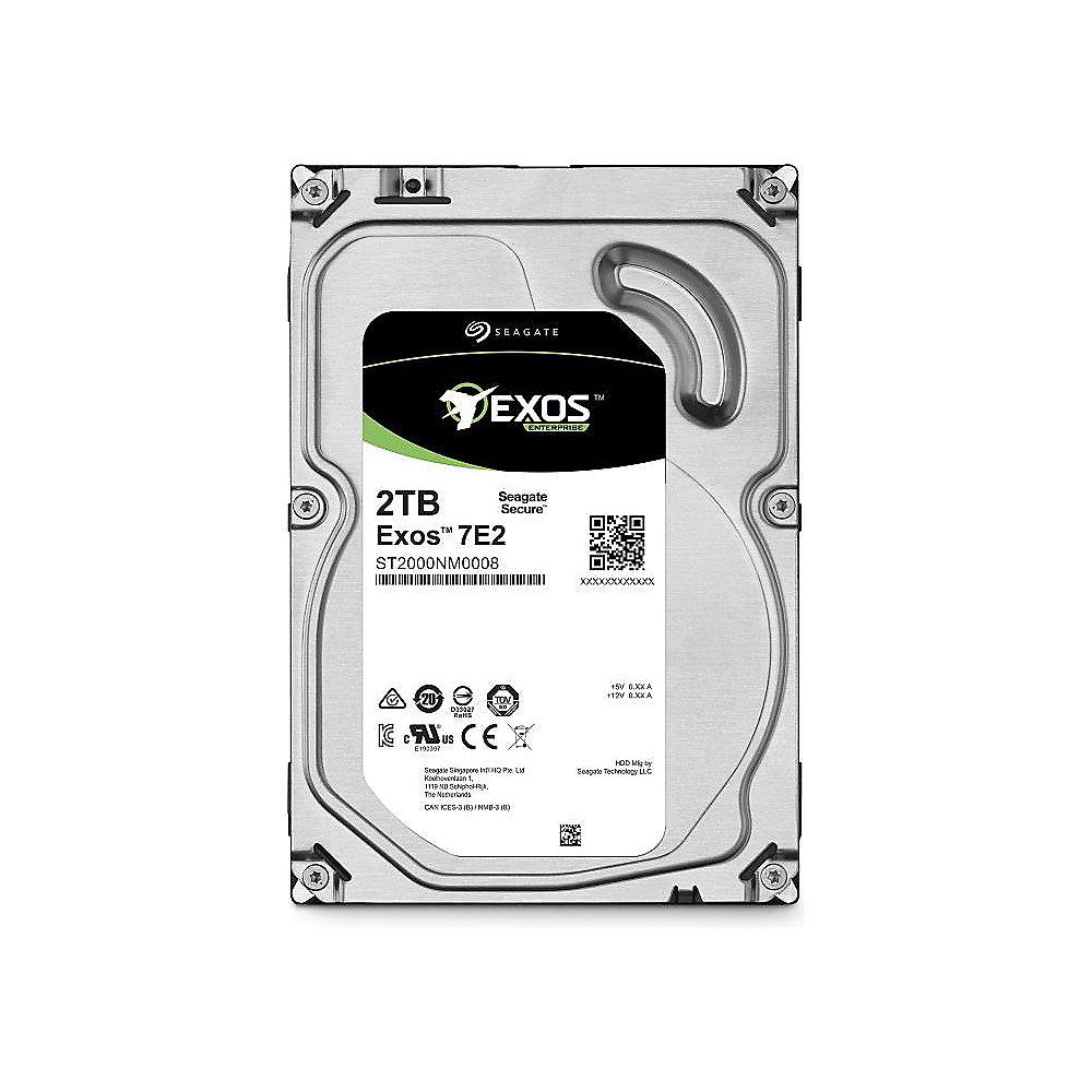 Seagate Exos 7E2 ST2000NM0008 - 2TB 7200rpm 128MB 512N 3.5zoll SATA600, Seagate, Exos, 7E2, ST2000NM0008, 2TB, 7200rpm, 128MB, 512N, 3.5zoll, SATA600