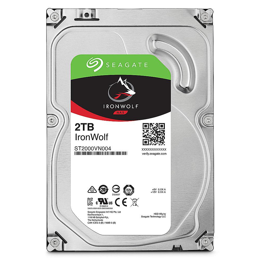 Seagate IronWolf NAS HDD ST2000VN004 - 2TB 5900rpm 64MB 3.5zoll SATA600, Seagate, IronWolf, NAS, HDD, ST2000VN004, 2TB, 5900rpm, 64MB, 3.5zoll, SATA600